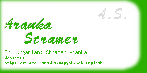 aranka stramer business card